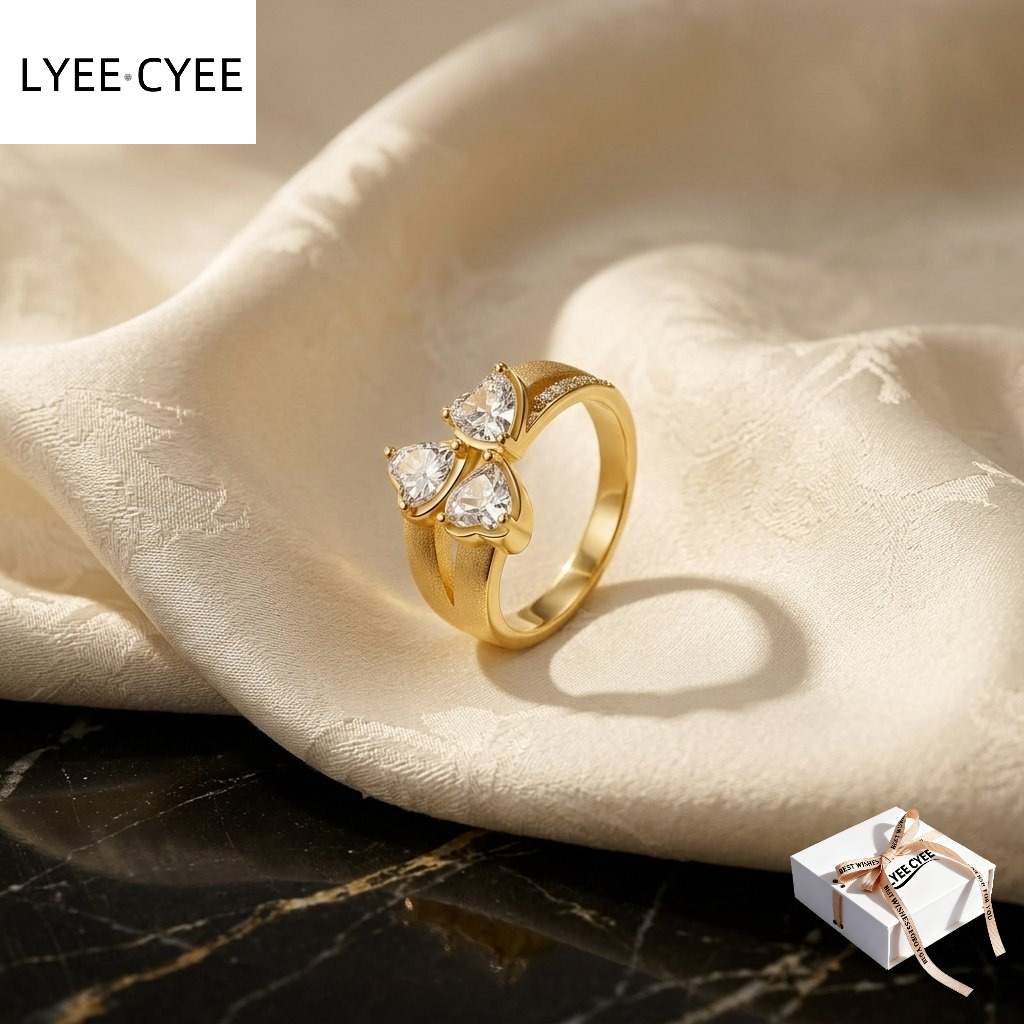 S925 Sterling Silver Moissanite Heart Ring, Light Luxury Design
